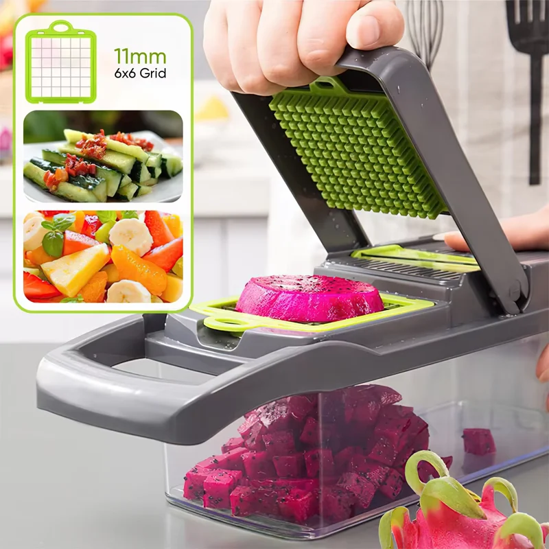 Ensemble de 16 pièces pour hacher les légumes
