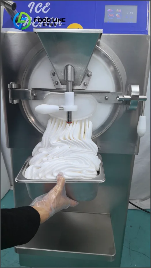 Machine à glaces verticale italienne professionnelle pour la fabrication