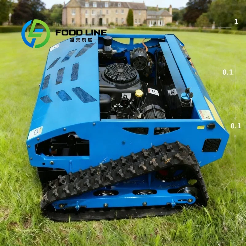 Livraison Gratuite Robot Tondeuse à Gazon Intelligent RC Télécommandé Mini Tracteur Robot à Rayon de Braquage Zéro Tondeuse à Neige à Essence Lame à Neige