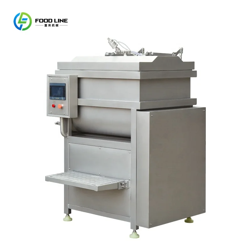Mélangeur alimentaire multifonctionnel industriel entièrement automatique, pour viande, poisson, saucisses, boulettes, marinage, durcissement, mélange sous vide