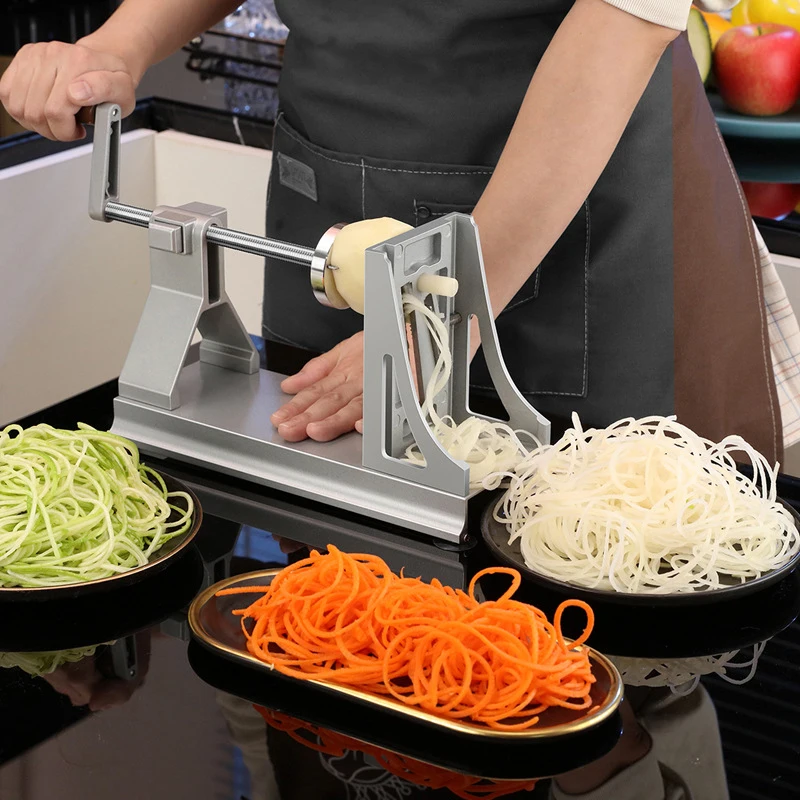 Trancheuse en spirale pour légumes et pâtes