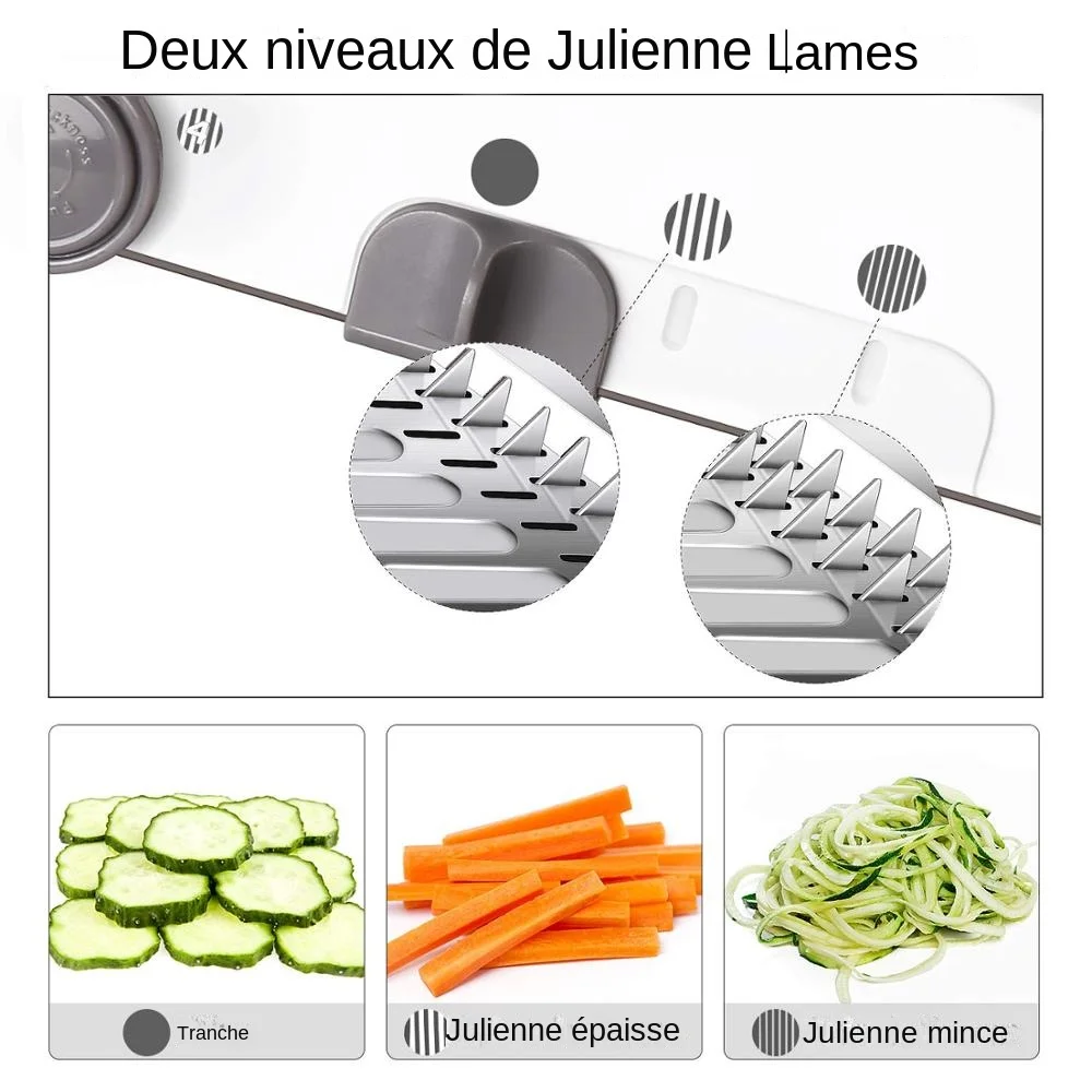 LMETJMA 18 Types réglable Mandoline trancheuse acier inoxydable légumes Julienner râpe oignon pomme de terre