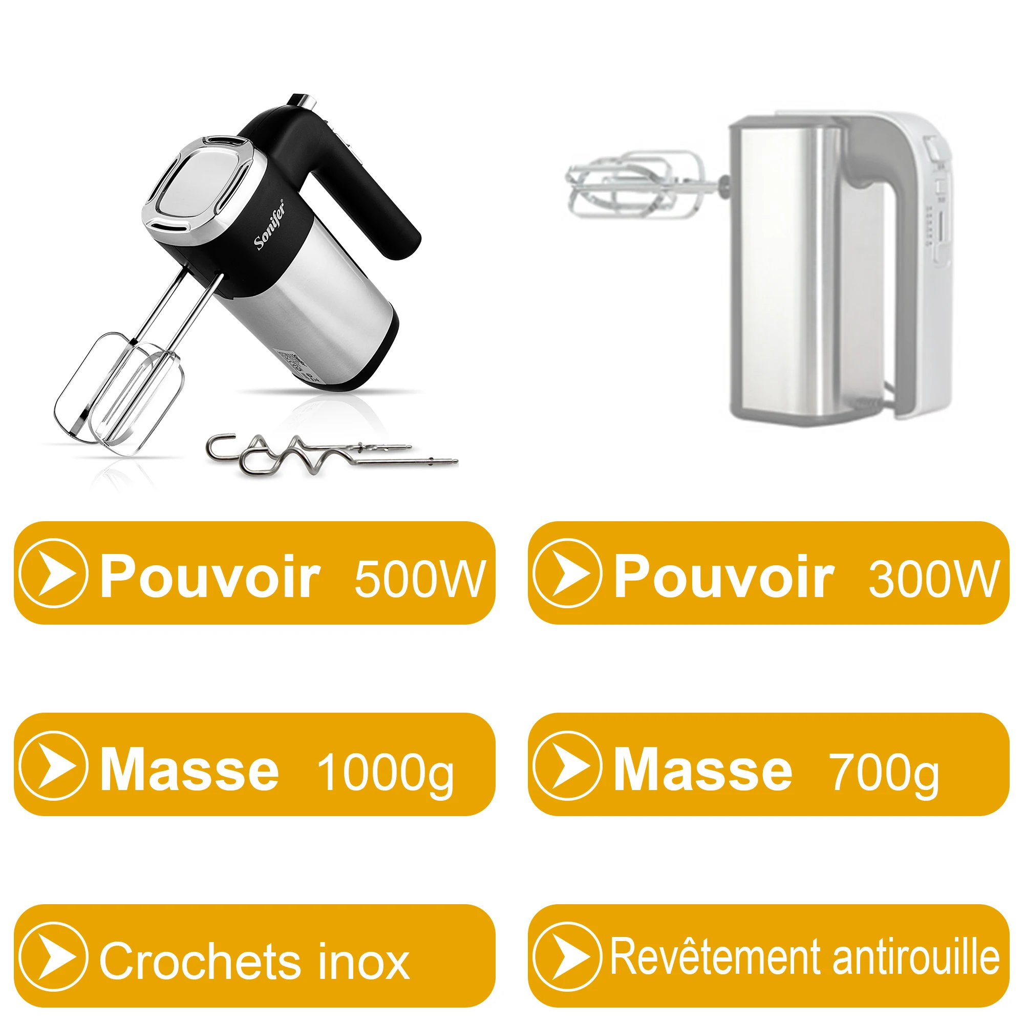 Mélangeur à main électrique pour centre commercial