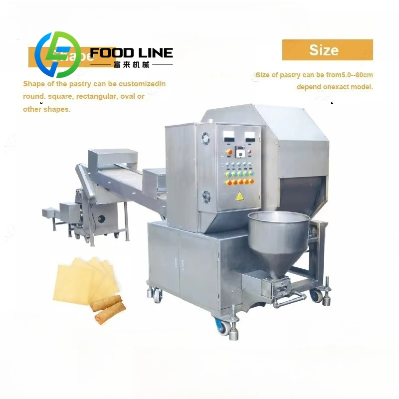 Machine automatique de fabrication de crêpes et de feuilles de crêpes