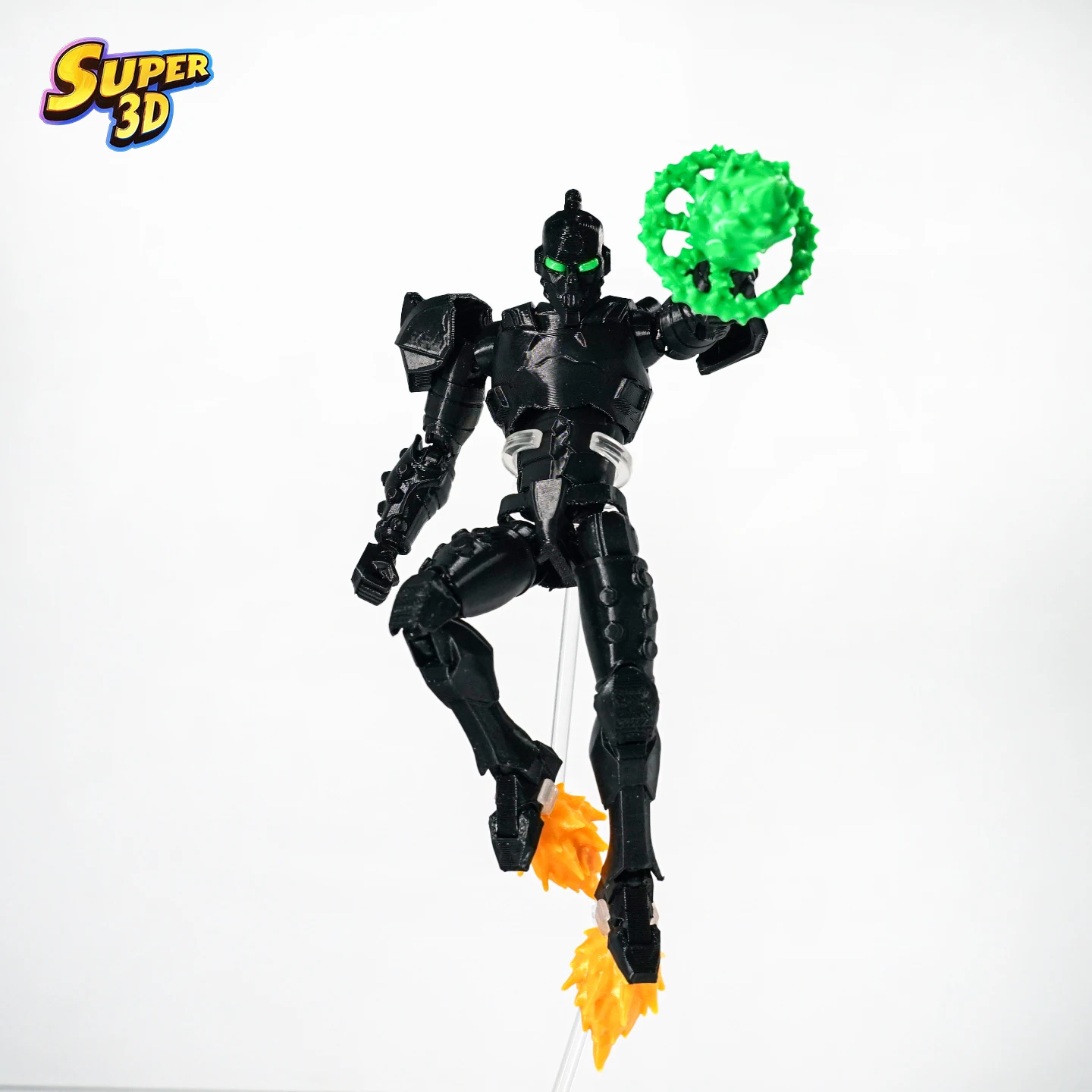 Super Robot Rudy Armure Noire Imprimé en 3D, Figurine d'Action Multi-Articulée T13 Dummy13, Jouet pour Garçon