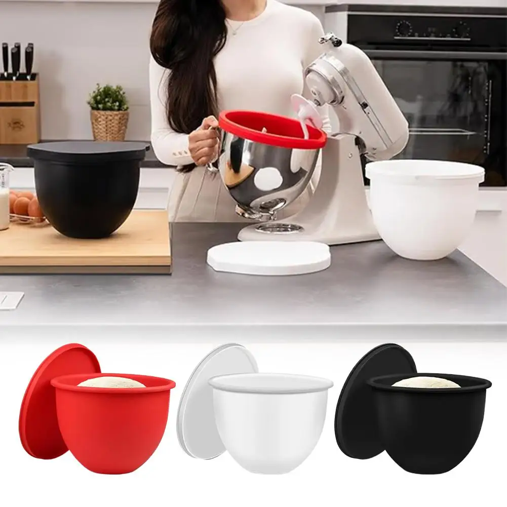 Revêtement de bol en Silicone avec couvercles
