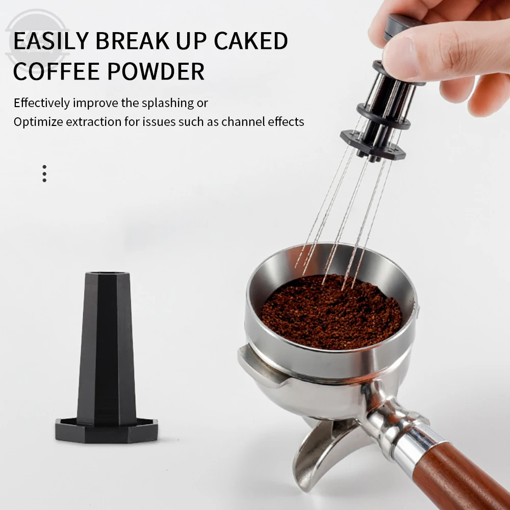 Doseur de café aiguilles en acier inoxydable expresso poudre agitateur distributeur niveleur WDT outils