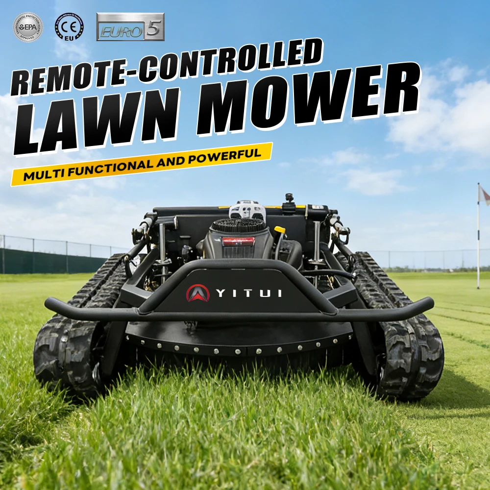 Tondeuse à gazon tout-terrain autopropulsée télécommandée pour usage domestique, jardin et pelouse, petite taille, sur mesure