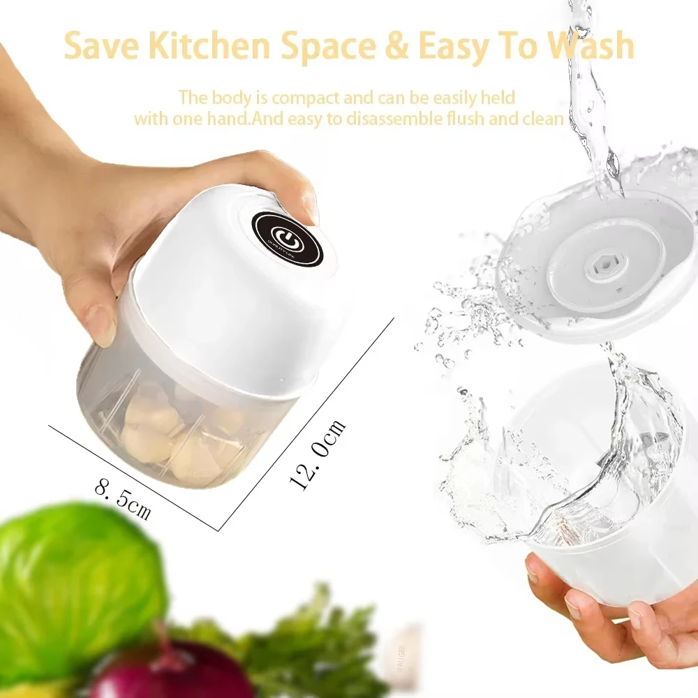 Hachoir à ail électrique sans fil 260 ml