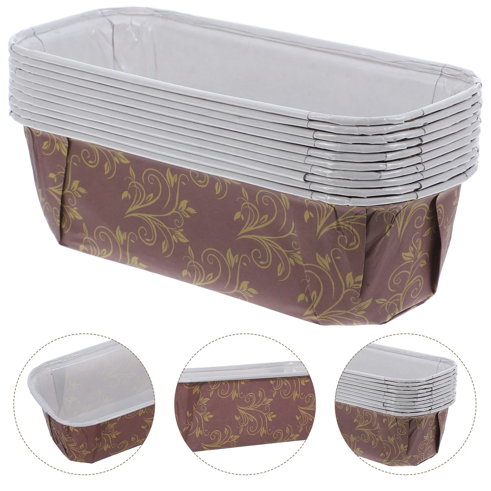 10 pièces gâteau tasse casseroles pain parchemin doublures Panettone papier moule grille-pain four cuisson