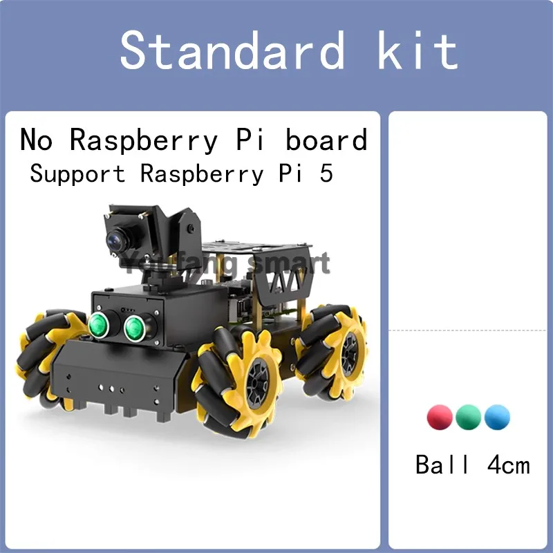 TurboPi ROS2 Robot voiture Mecanum roues AI Vision suivi intégré AI modèle pour ChatGPT Interaction vocale pour Raspberry Pi 5