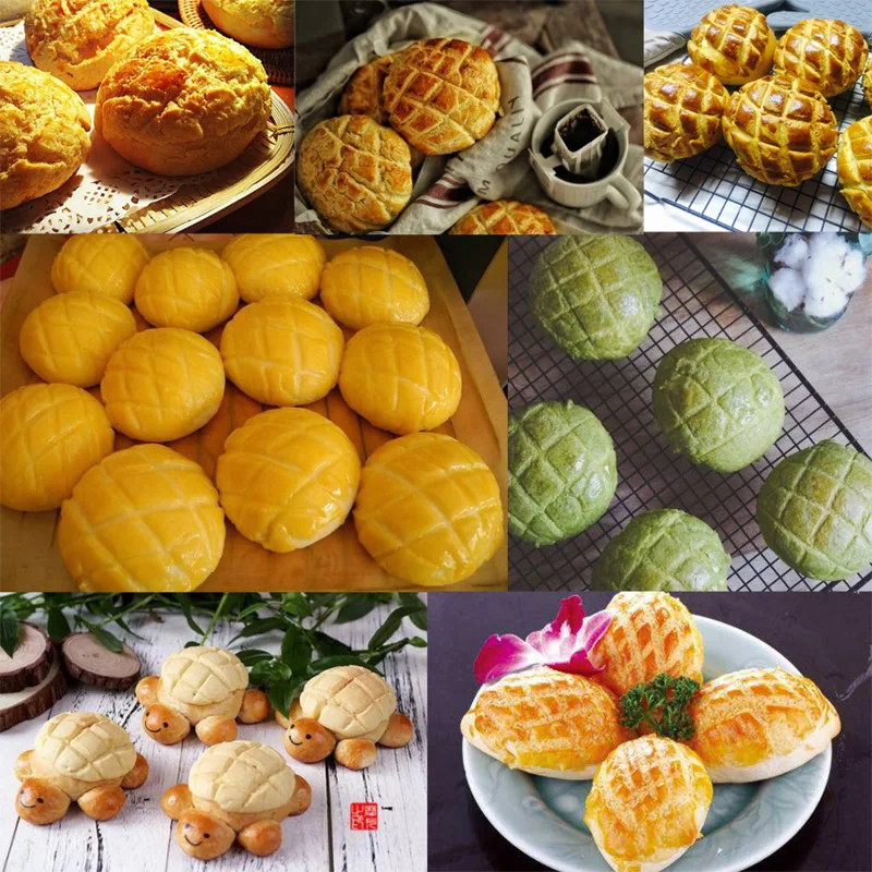Coupe-pâtisserie en plastique pâte presse à biscuits pain fabricant à main moule rond ovale