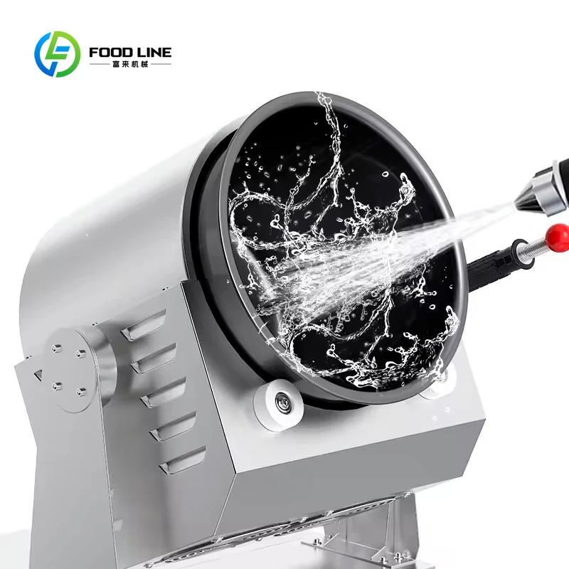 Robot de cuisine commercial personnalisé, friteuse automatique électrique, wok à agitation, meilleure machine intelligente de transformation alimentaire