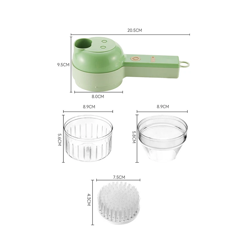 Ensemble de coupe-légumes électrique 4 en 1