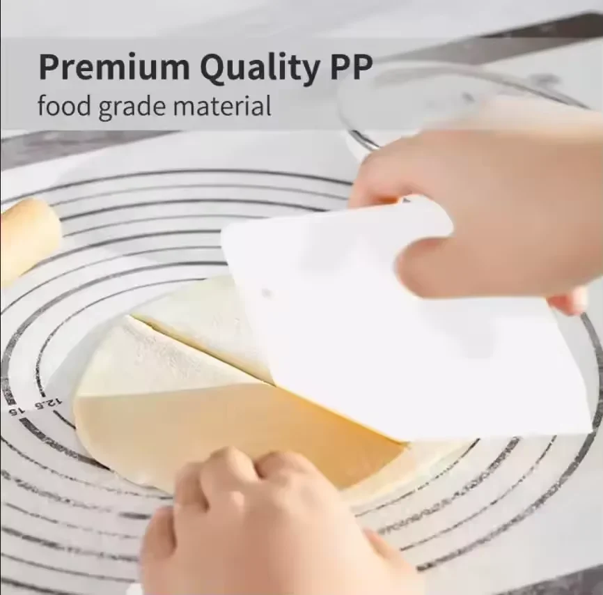 Coupe-pâte multifonctionnel et racloir à bol pour pâte à pain