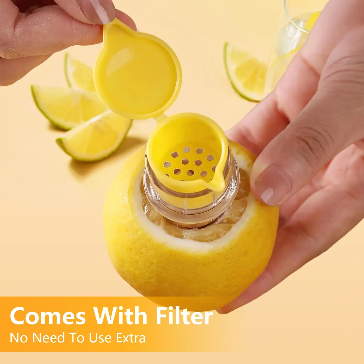 Mini presse-citron Portable avec couvercle
