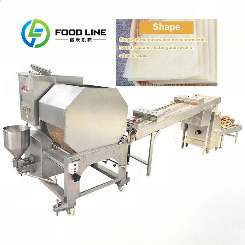 Machine automatique de fabrication de crêpes et de feuilles de crêpes
