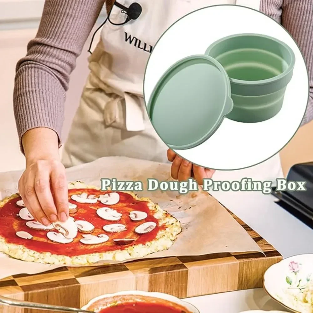 Boîte de mélange de pâte à Pizza avec couvercle