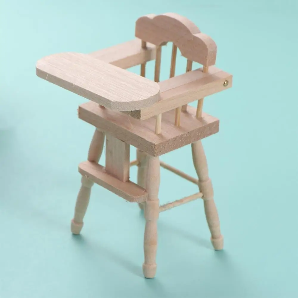 Maison de course l'inventaire en bois, cheval de Troie, chaise de salle à manger, simulation de modèle, meubles, jouet, 1:12