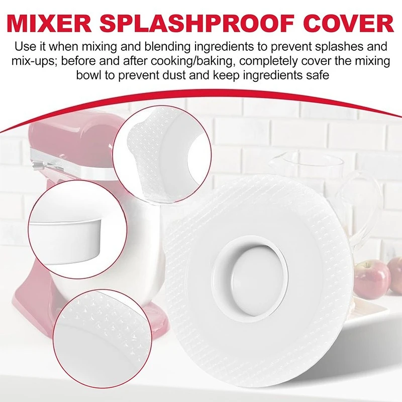 Couvre-bol en silicone pour mélangeurs sur socle à tête inclinable de 4