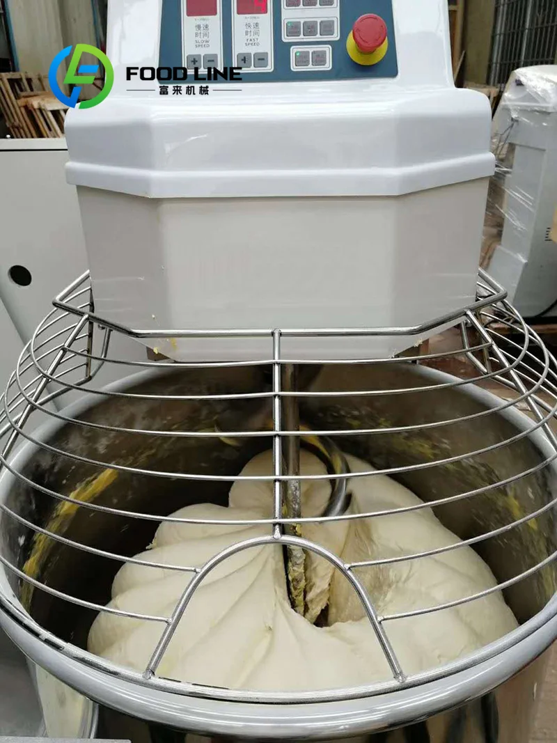 Mélangeur à spirale automatique commercial en acier inoxydable pour pâte à pain et pâtisserie