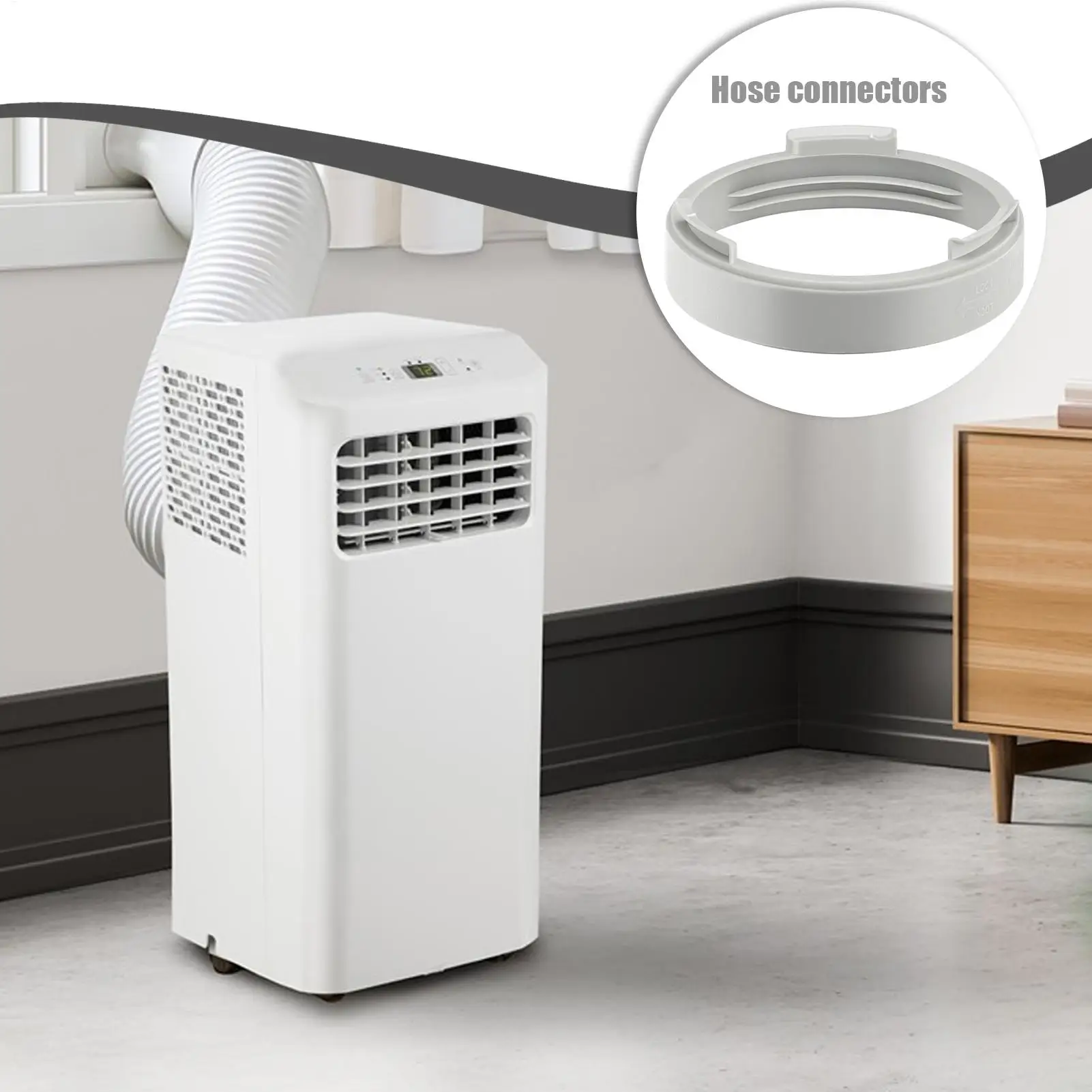 Connecteur de tuyau d'évacuation pour climatiseur portable – Raccord de déflecteur pour climatiseur mobile