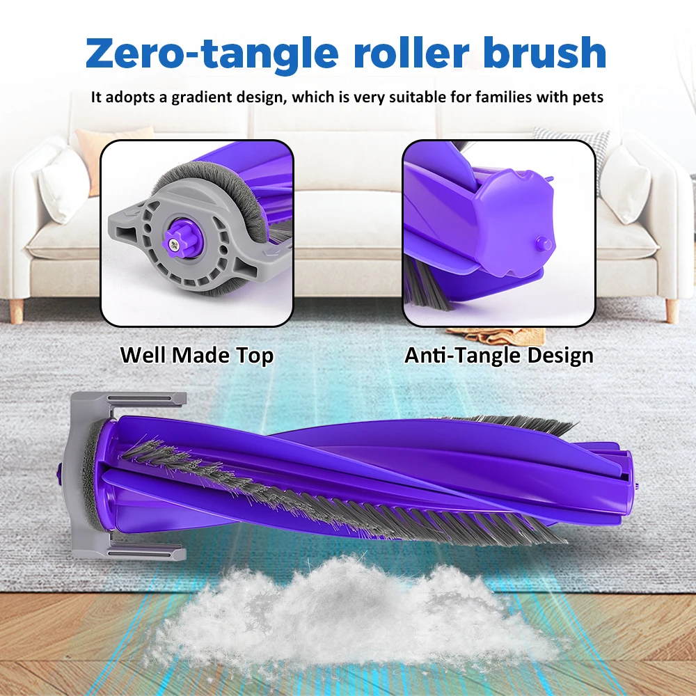 Brosse à rouleau principal pour aspirateur Robot Narwal Flow/Freo X Ultra/Freo X Plus/Freo Z Ultra/J5/J4/J4 Lite