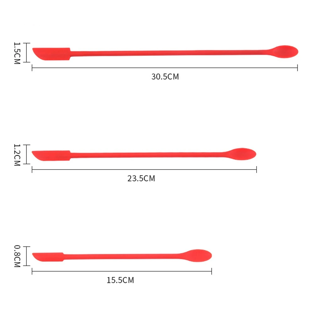 Mini cuillères à crème en silicone souple