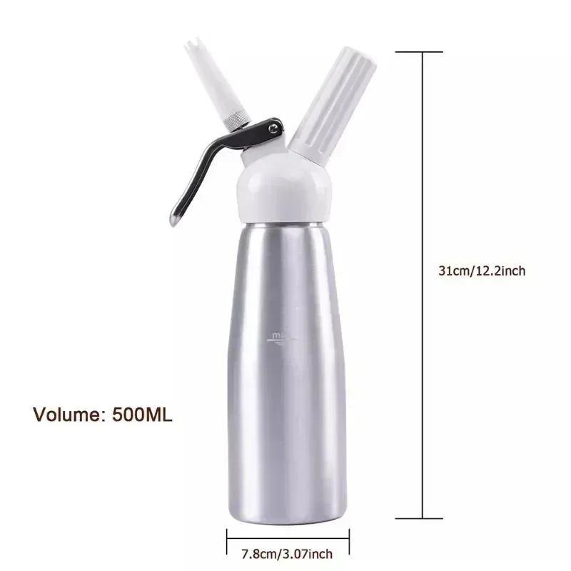 Distributeur de crème fouettée pour gâteau avec buse décorative