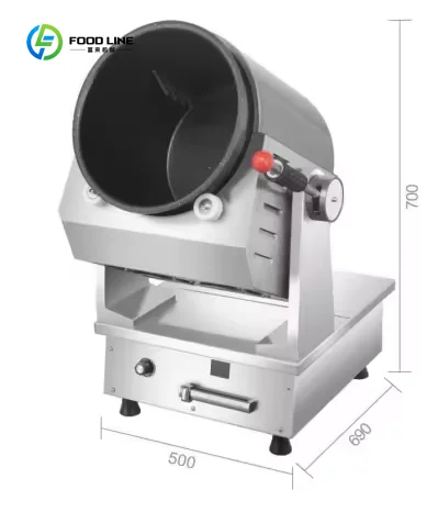 Robot de cuisine commercial personnalisé, friteuse automatique électrique, wok à agitation, meilleure machine intelligente de transformation alimentaire