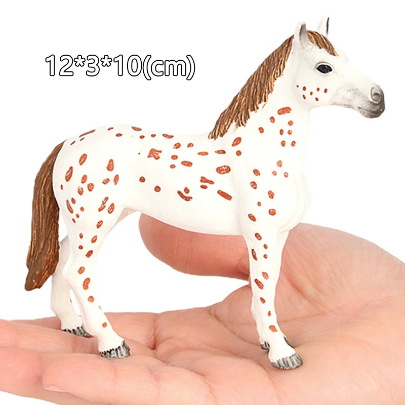 Animaux de ferme cheval modèle Action Appaloosa Harvard Hannover Clydesdale quartier arabe cheval figurines jouets équestres pour les enfants