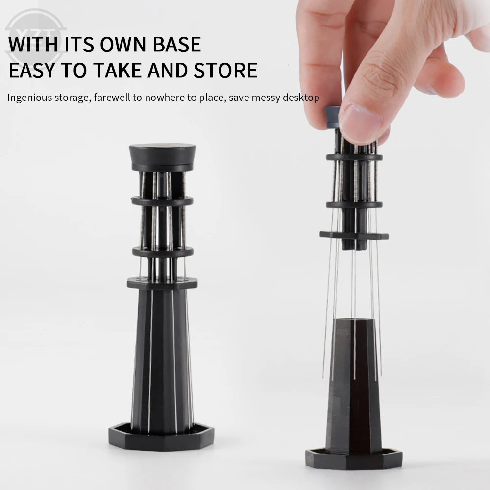 Doseur de café aiguilles en acier inoxydable expresso poudre agitateur distributeur niveleur WDT outils