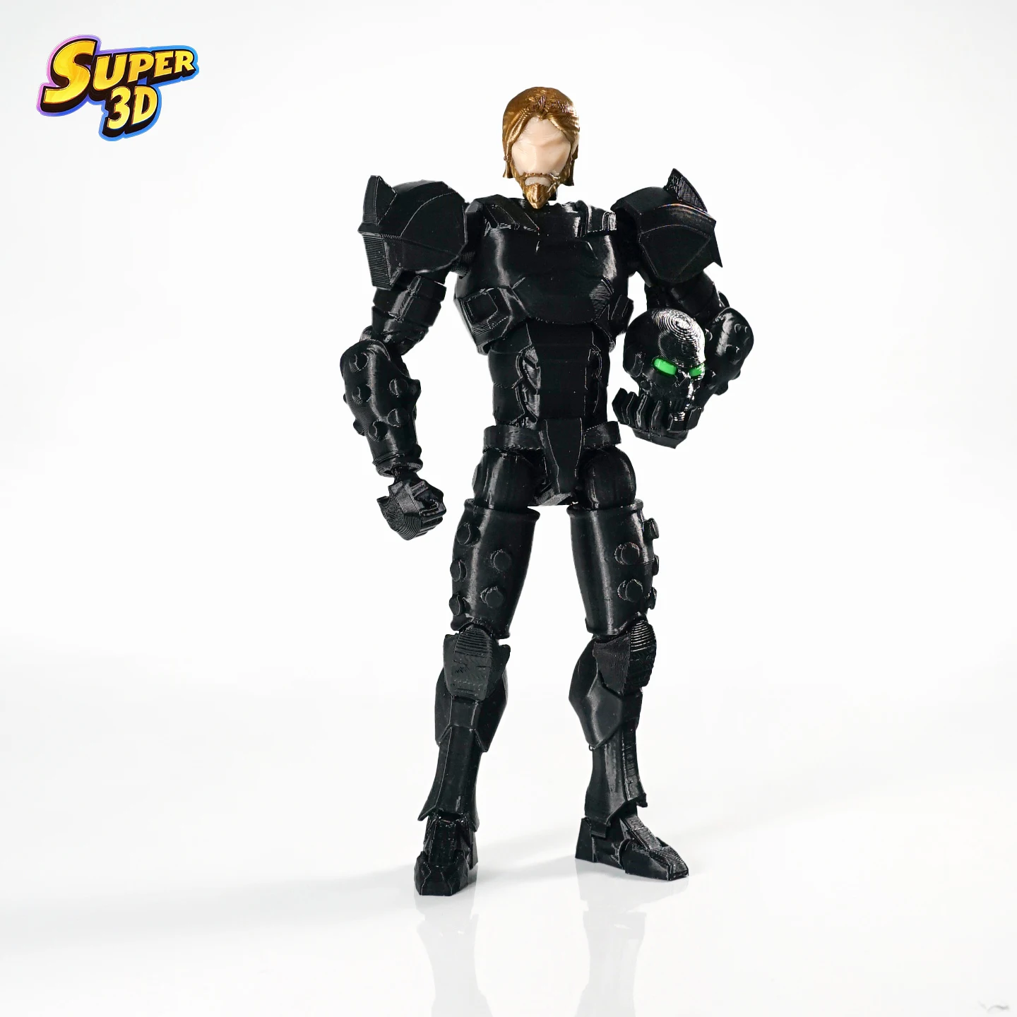 Super Robot Rudy Armure Noire Imprimé en 3D, Figurine d'Action Multi-Articulée T13 Dummy13, Jouet pour Garçon