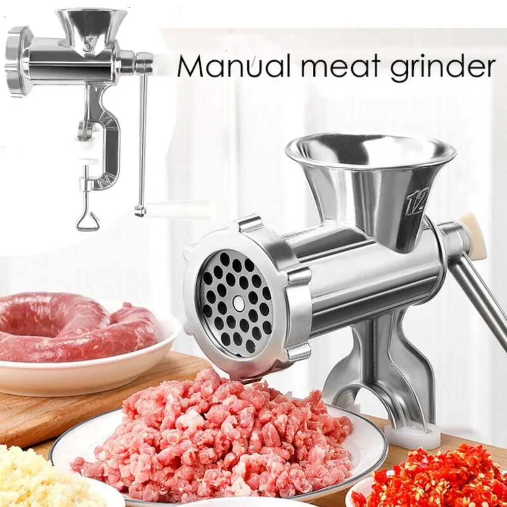 Hachoir à viande manuel réglable