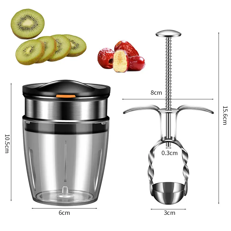 Harvey-Mini coupe-fruits en acier inoxydable
