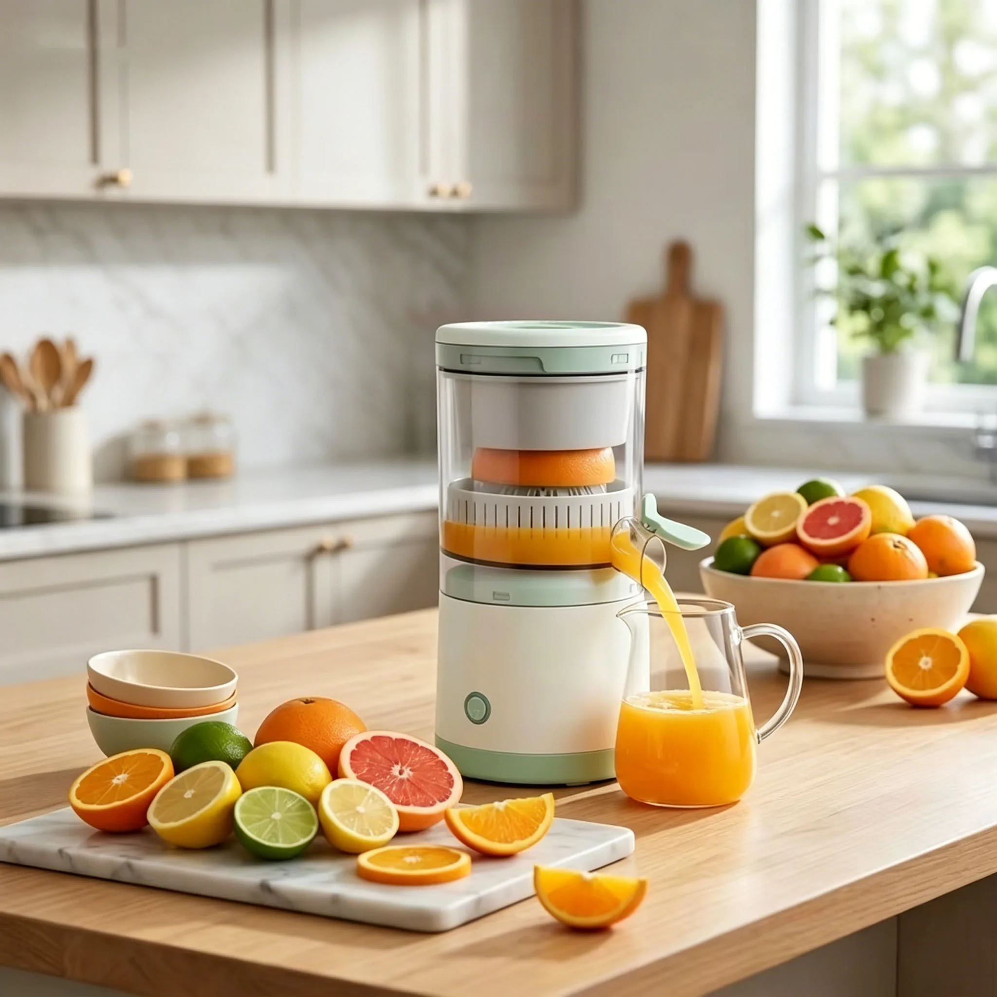 Extracteur de jus portable entièrement automatique pour fruits