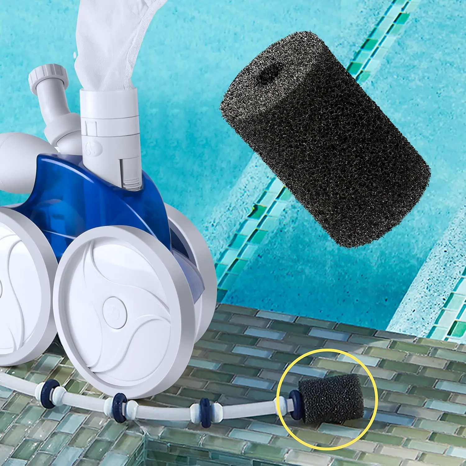Lot de 12 brosses de nettoyage pour tuyau d'aspirateur Polaris180 280 360 380 480 3900, pièces détachées pour nettoyeur de piscine