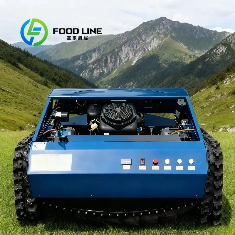 Livraison Gratuite Robot Tondeuse à Gazon Intelligent RC Télécommandé Mini Tracteur Robot à Rayon de Braquage Zéro Tondeuse à Neige à Essence Lame à Neige