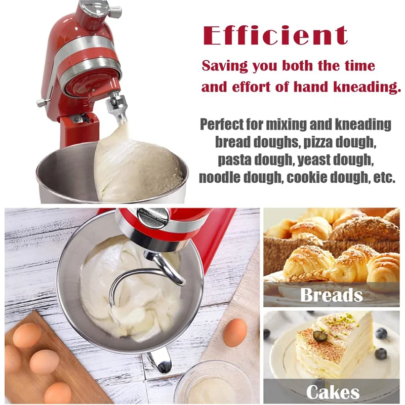 Crochet à pâte en spirale pour Kitchenaid