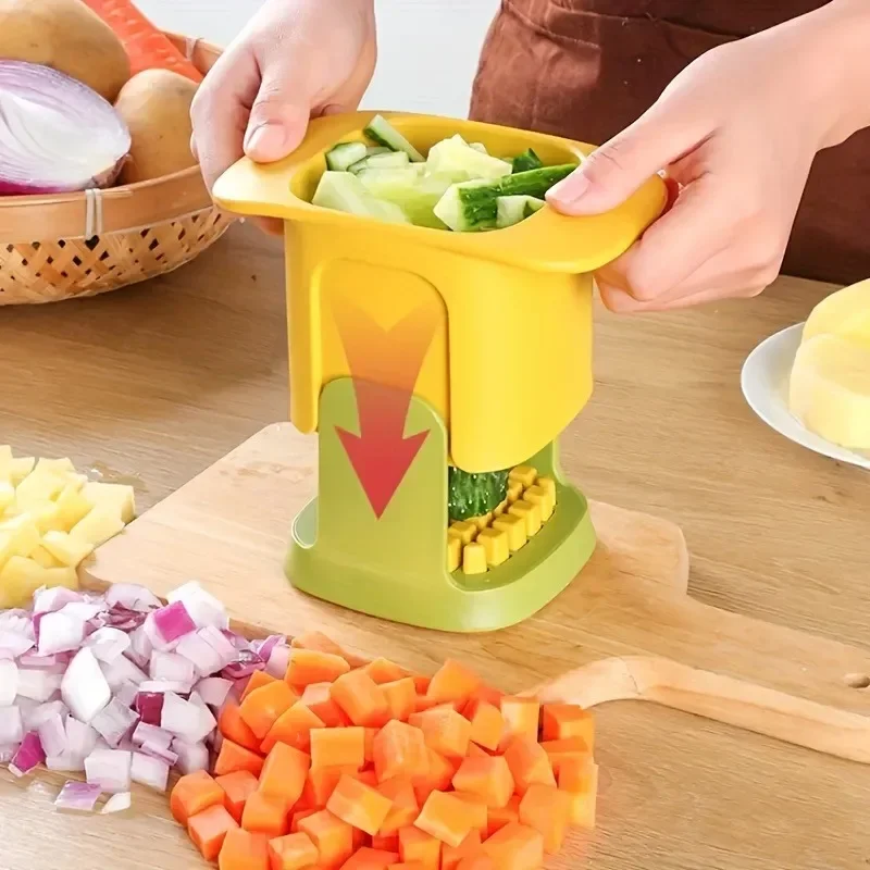 Hachoir à légumes multifonctionnel, coupe-oignon, presse-ail, trancheuse à pommes de terre, coupe-concombre, appareil à frites, outil de cuisine