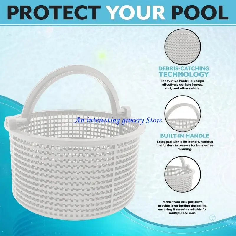 Panier d'écumoire piscine 652D, pour le nettoyage des accessoires piscine hors