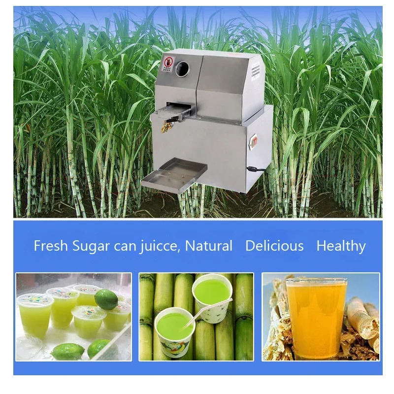 Machine commerciale polyvalente de jus de canne à sucre en acier inoxydable