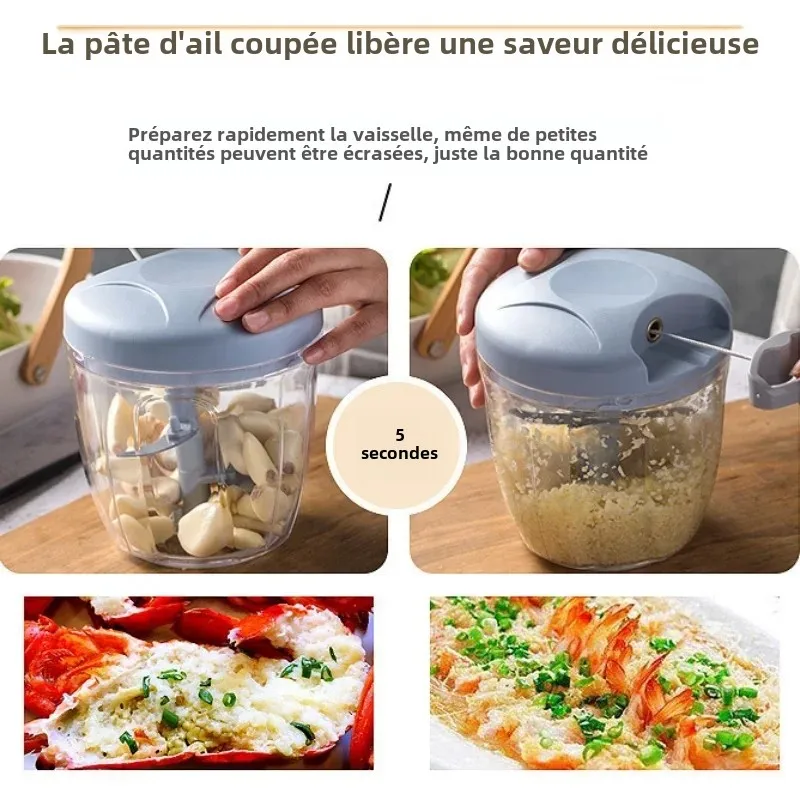 Hachoir à viande manuel de 500ml, coupe-oignons, légumes, cuisine, hachoir