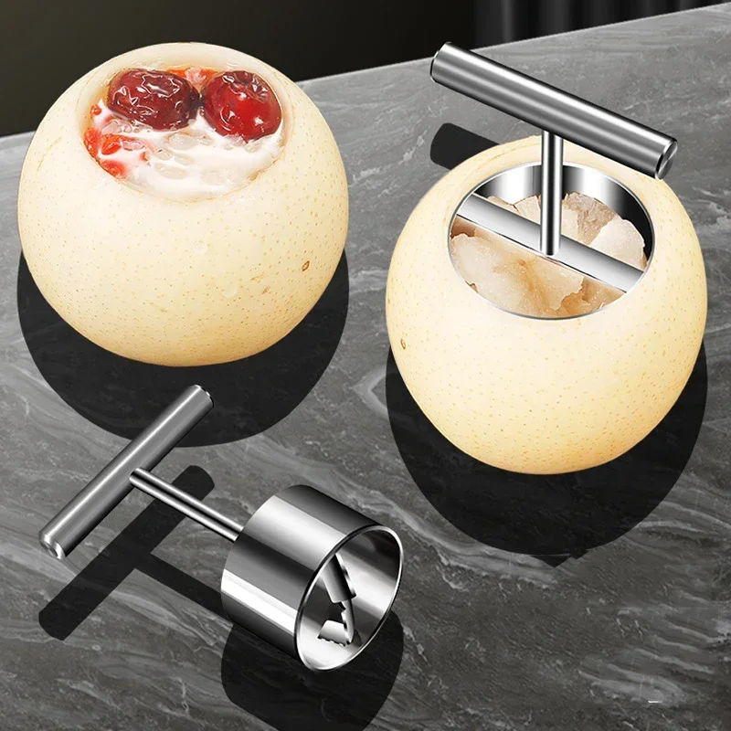 Pelle à noyau de fruits en acier inoxydable