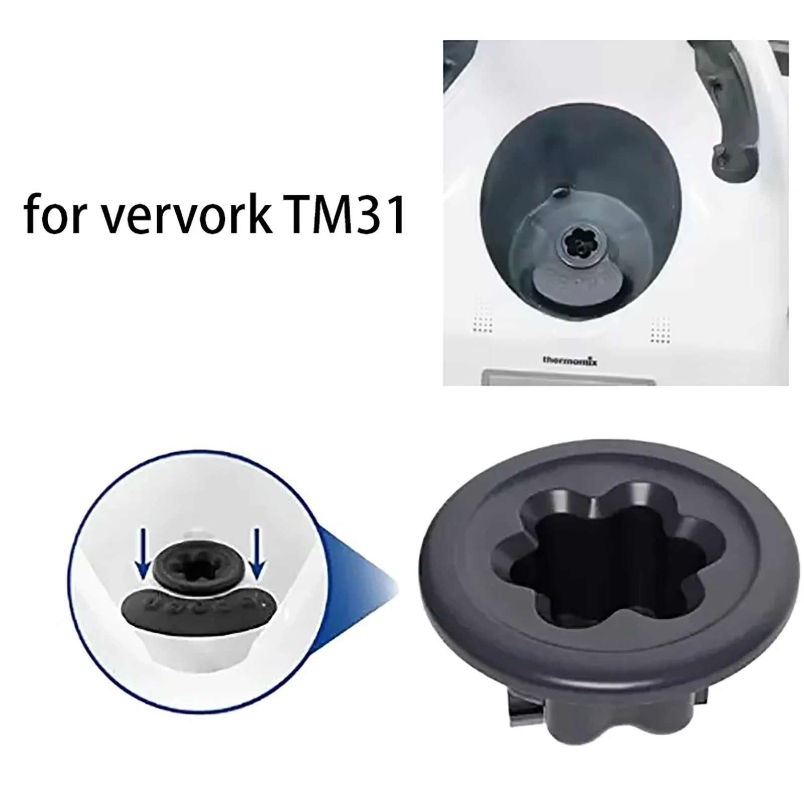 Ensemble d'engrenages d'entraînement coupleur + couplage pour Thermomix TM31