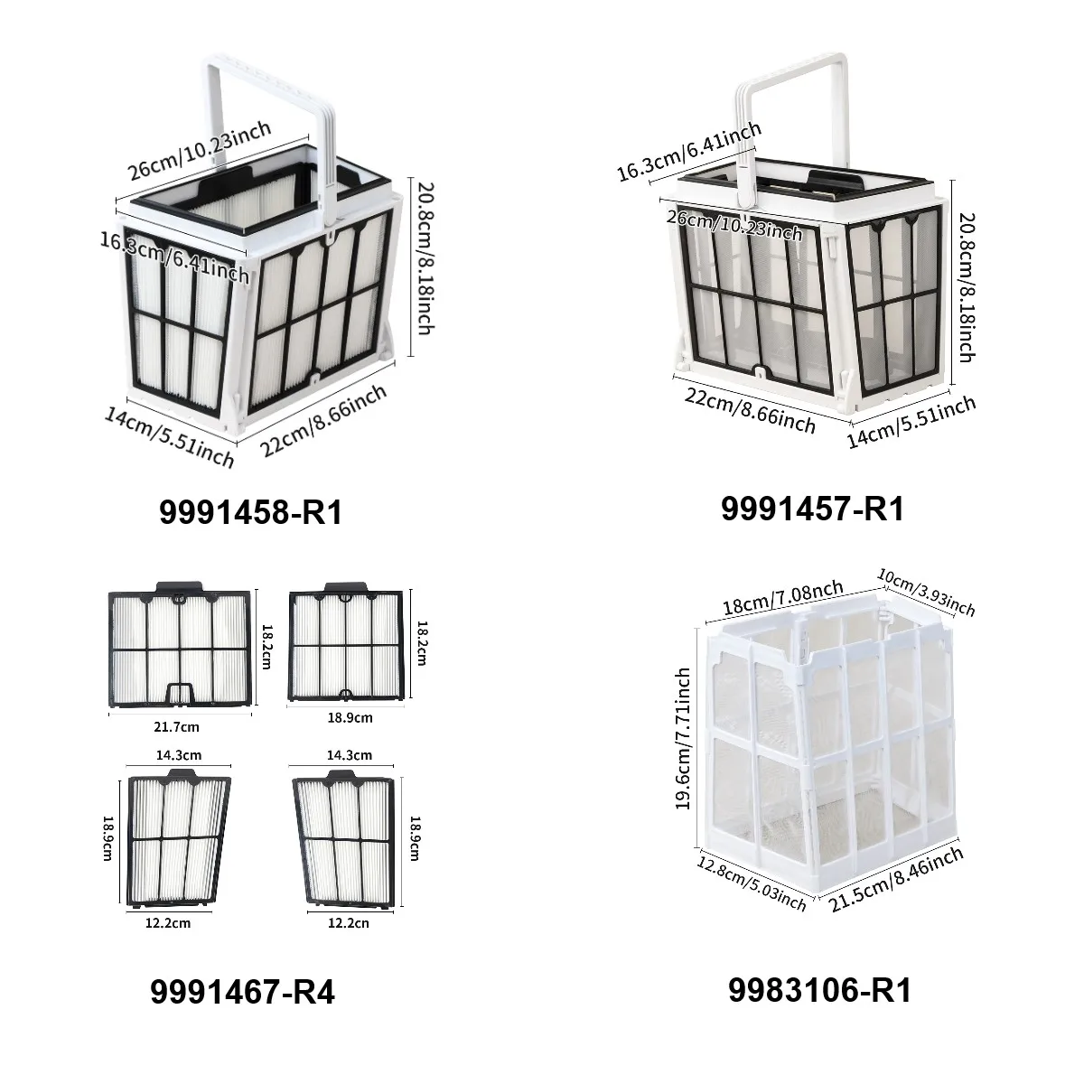 Panier filtrant ultra-fin/fin pour nettoyeur de piscine robotisé Dolphin S200 S300 Active 20, Explorer E30, Proteus DX4, Prowler 920, M600