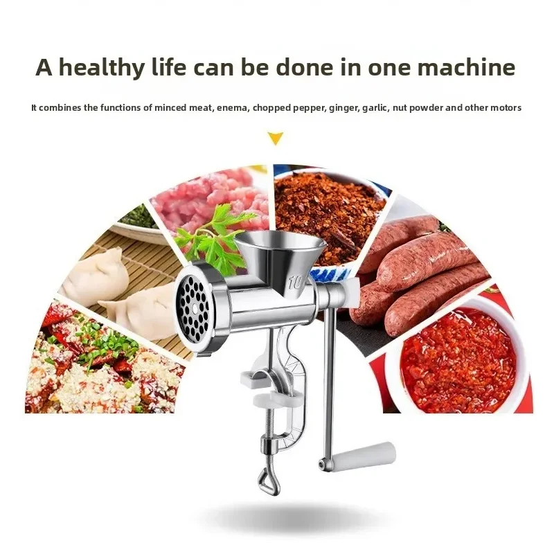 Hachoir à viande manuel multifonctionnel à manivelle