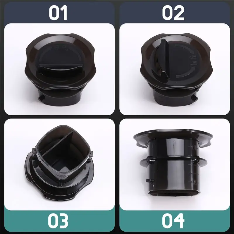 2Pcs Tasse à mesurer avec petit couvercle pour machine de cuisine Cecotec Mambo Chef