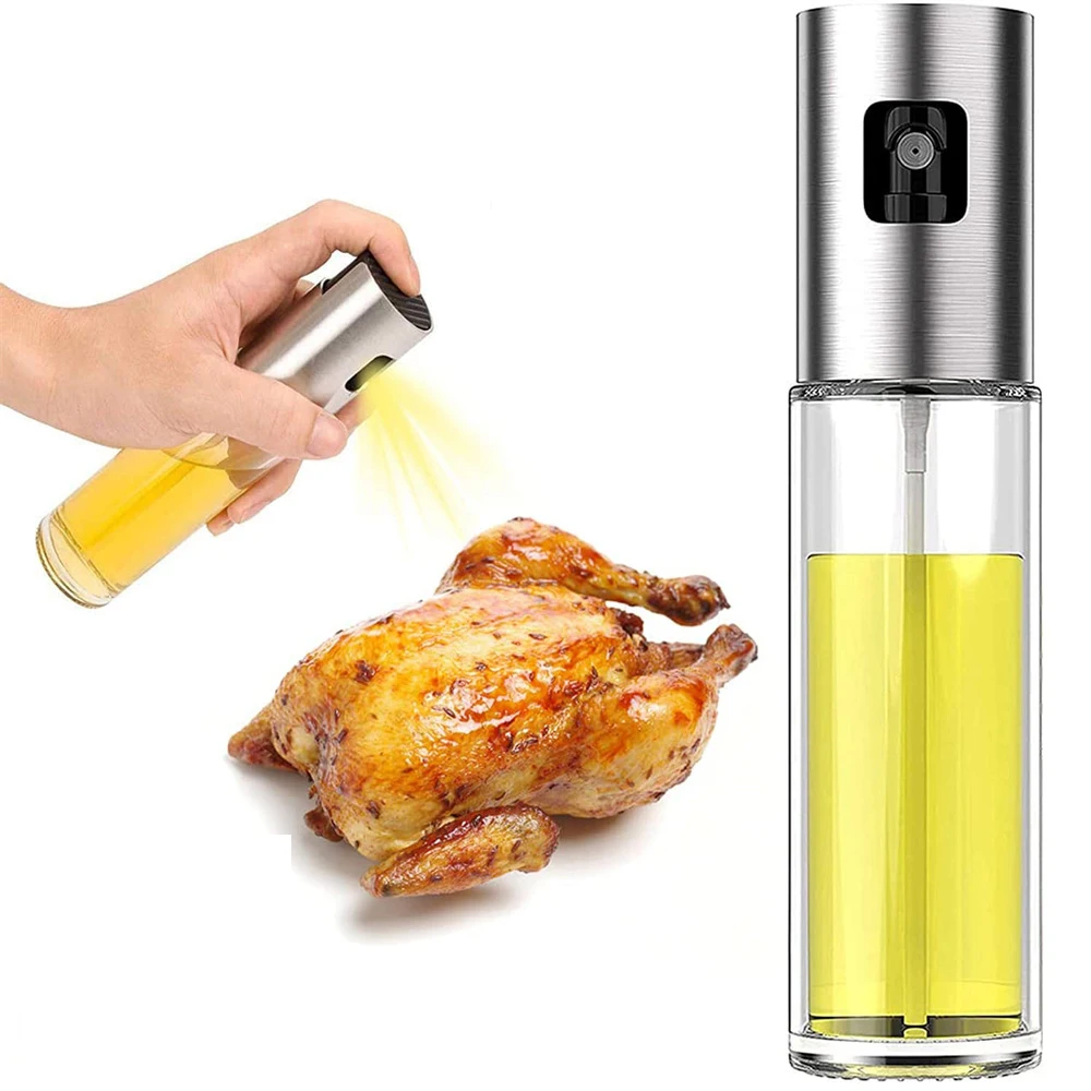 Pulvérisateur à huile en verre pour la cuisson Olive Mister Spray pour salade BBQ Cuisine