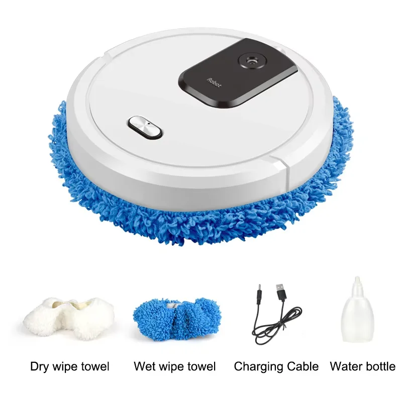 NOUVEAU Robot aspirateur intelligent et laveur, nettoyage à sec et humide, rechargeable, appareil électroménager avec pulvérisation humidifiante